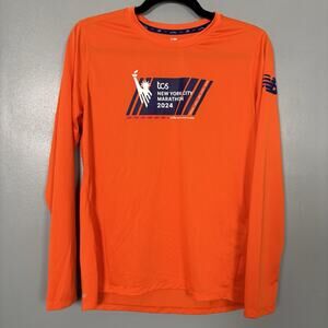 2024 TCS New York Marathon Women’s Long Sleeve Orange Participant Orange Shirt